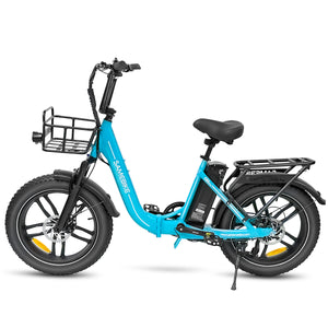 Vélo électrique SAMEBIKE C05 Pro, moteur 500 W, batterie 36 V 13 Ah, pneus 20 x 4 pouces, vitesse maximale 35 km/h, autonomie maximale 70 km, freins à disque mécaniques, Shimano 7 vitesses