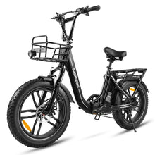 Charger l&#39;image dans la galerie, Vélo électrique SAMEBIKE C05 Pro, moteur 500 W, batterie 36 V 13 Ah, pneus 20 x 4 pouces, vitesse maximale 35 km/h, autonomie maximale 70 km, freins à disque mécaniques, Shimano 7 vitesses