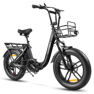 Vélo électrique SAMEBIKE C05 Pro, moteur 500 W, batterie 36 V 13 Ah, pneus 20 x 4 pouces, vitesse maximale 35 km/h, autonomie maximale 70 km, freins à disque mécaniques, Shimano 7 vitesses